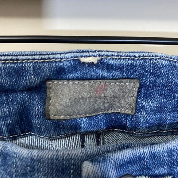 MOTHER High Waisted Looker Ankle Chew Jeans Just Like The Ones We .. Wash Sz 28 - Picture 5 of 16
